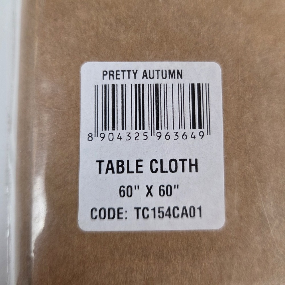 Maison dHermine Tablecloth 60x60in Autumn Print 100% Cotton - Picture 7 of 7